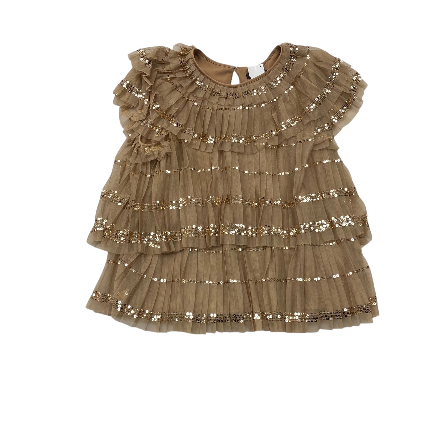 Top Ss By J. Crew In Gold, Size:S