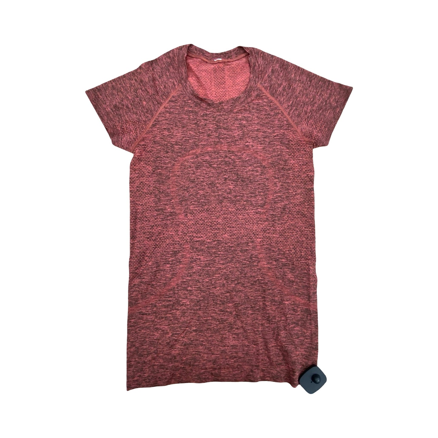 Athletic Top Ss By Lululemon In Black & Red, Size:4