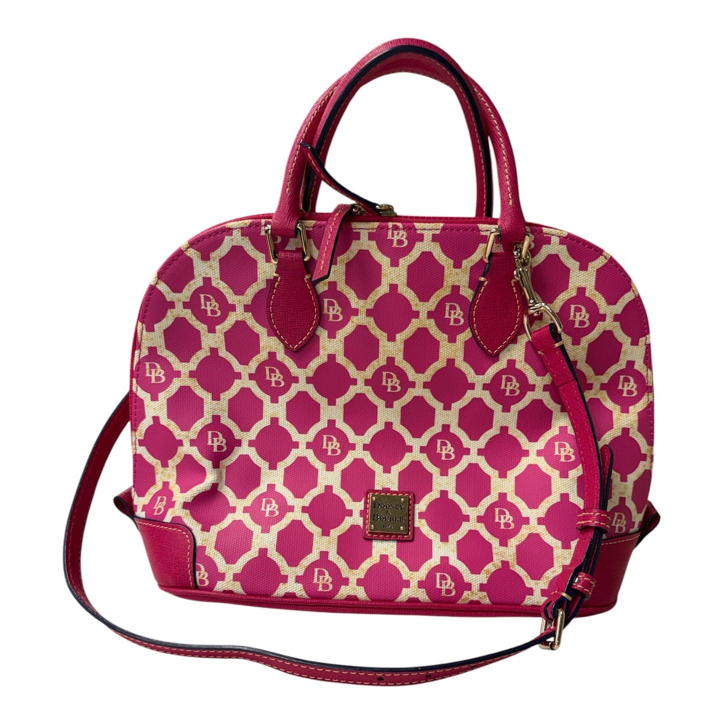Handbag Designer By Dooney And Bourke In Pink, Size:Medium