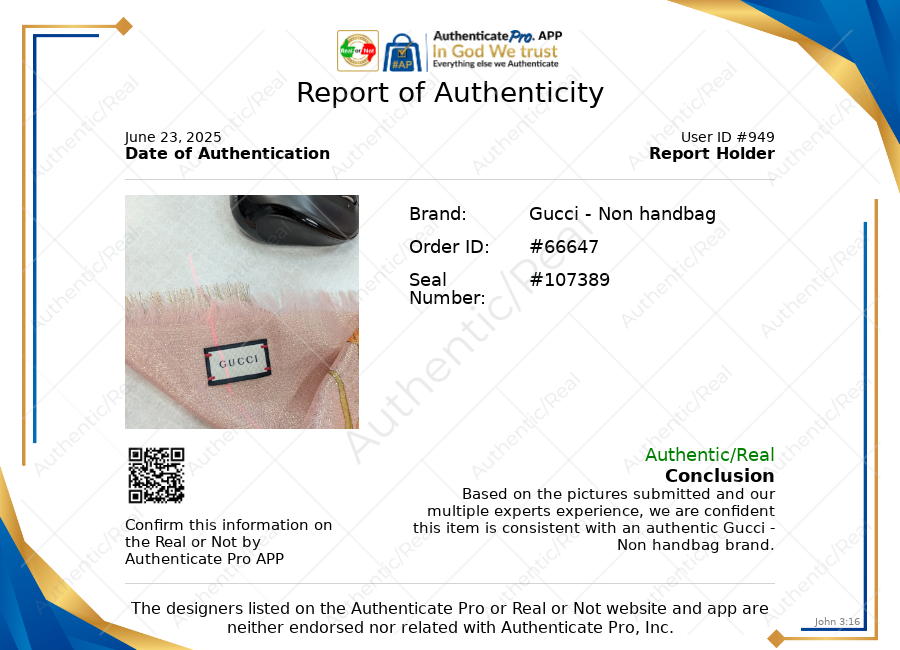 Scarf Luxury Designer By Gucci In Pink