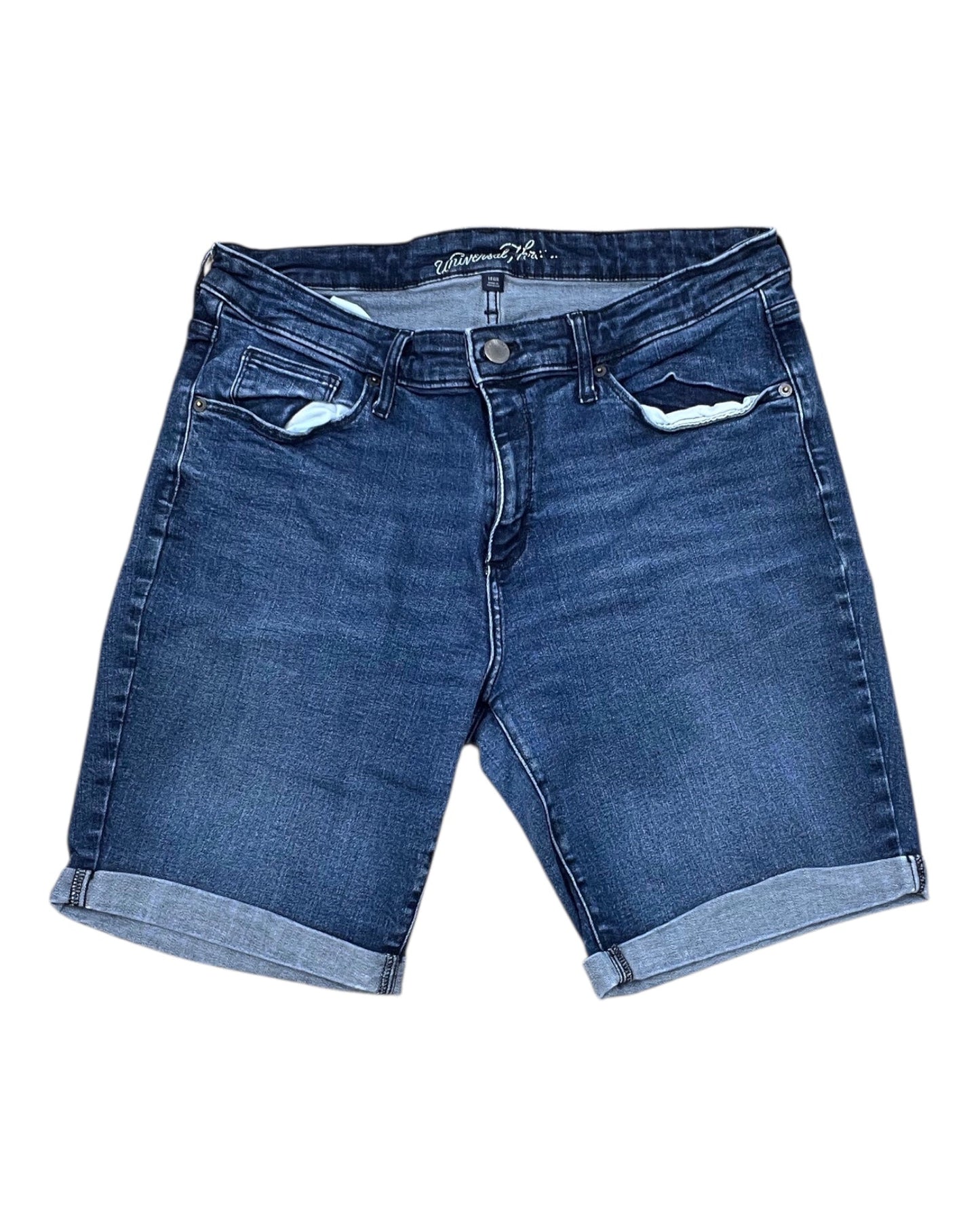 Shorts By Universal Thread In Blue Denim, Size:14