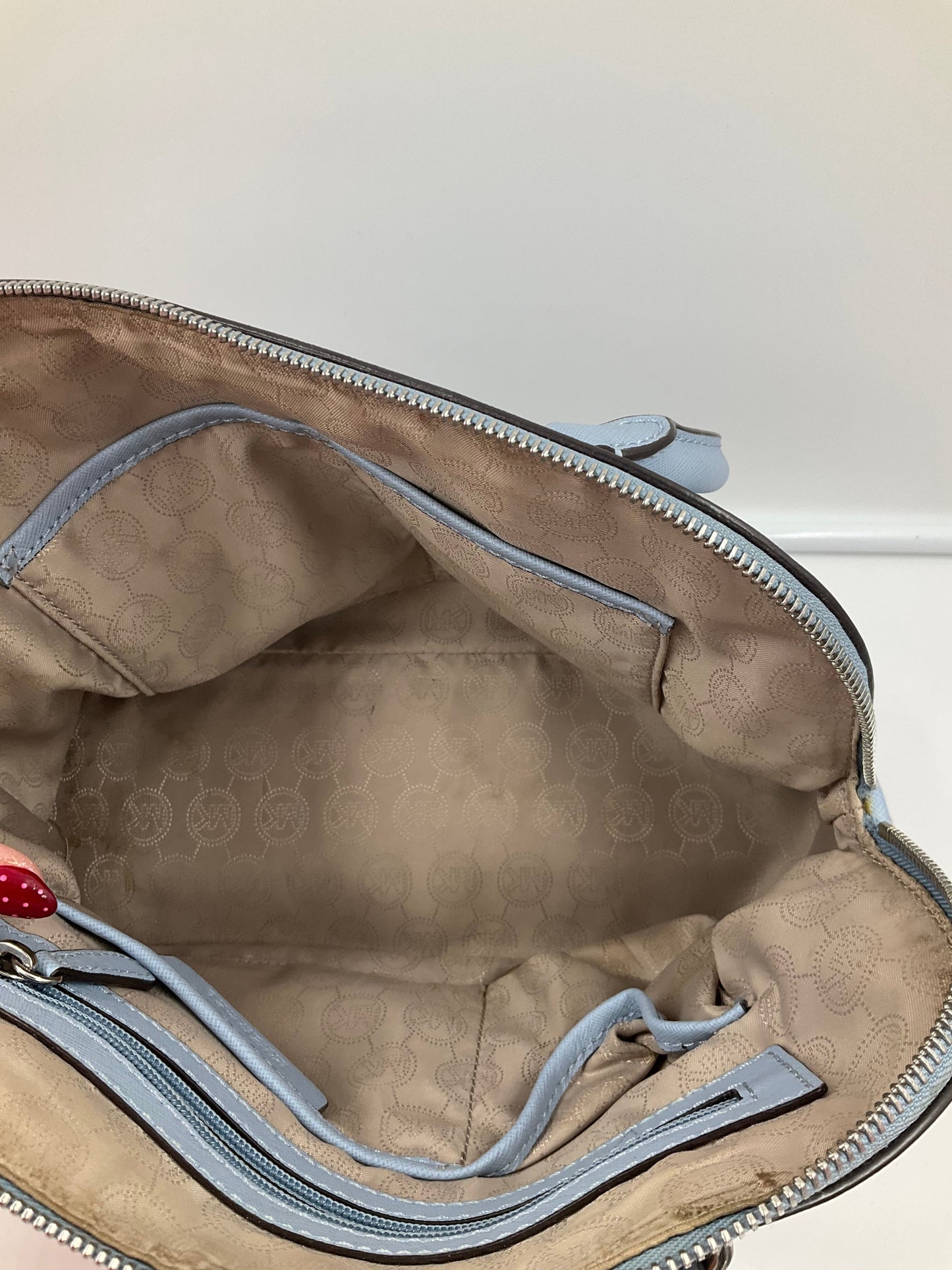 Handbag Designer By Michael Kors In Blue, Size:Medium