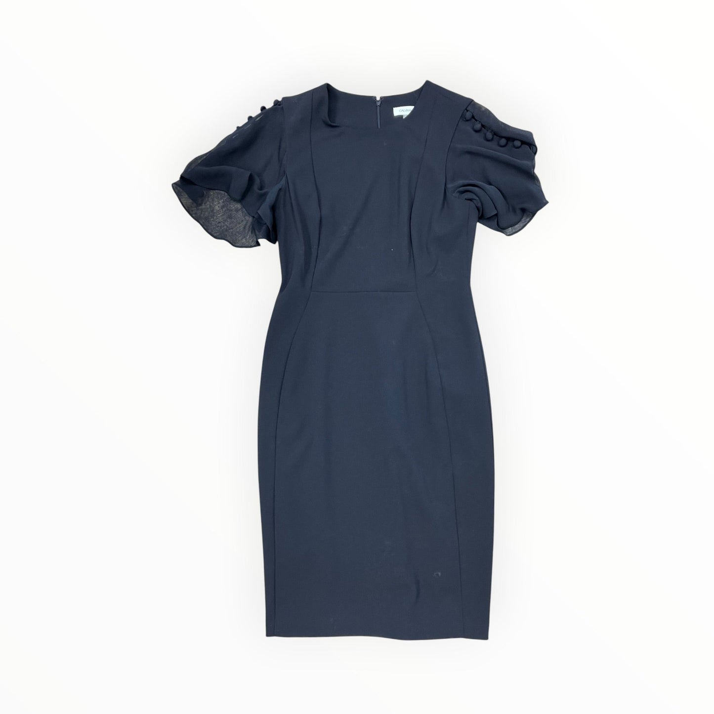 Dress Work By Calvin Klein In Black, Size:6