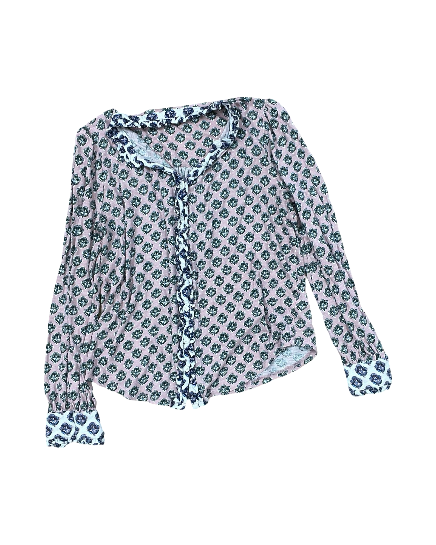 Blouse Ls By Boden In Pink, Size:M