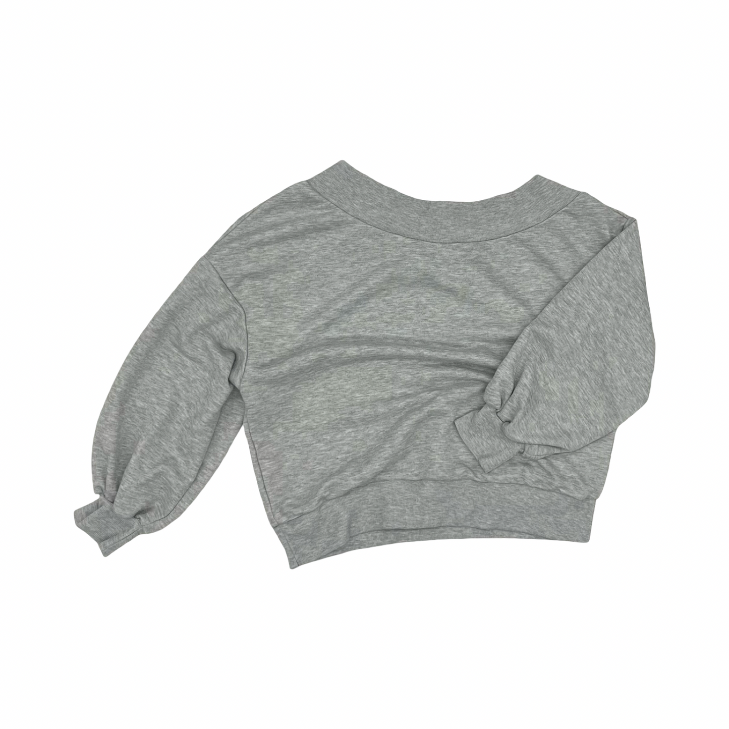 Sweatshirt Crewneck By Clothes Mentor In Grey, Size:S