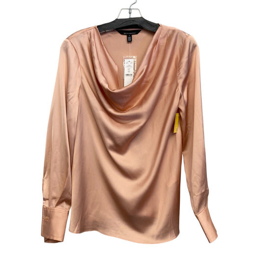 Blouse Ls By White House Black Market In Peach, Size:S