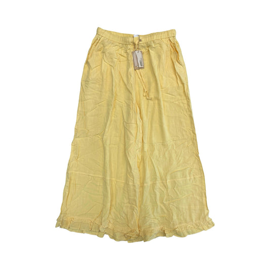 Pants Cropped By Cmc In Yellow, Size:L