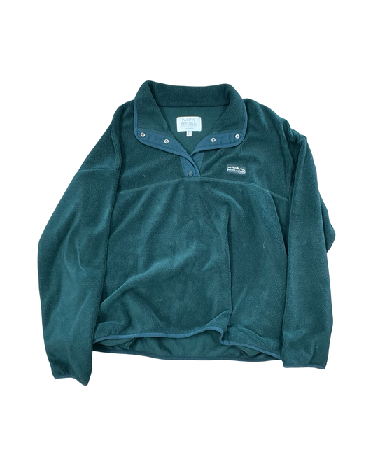 Sweatshirt Collar By Pull&Bear In Green, Size:M