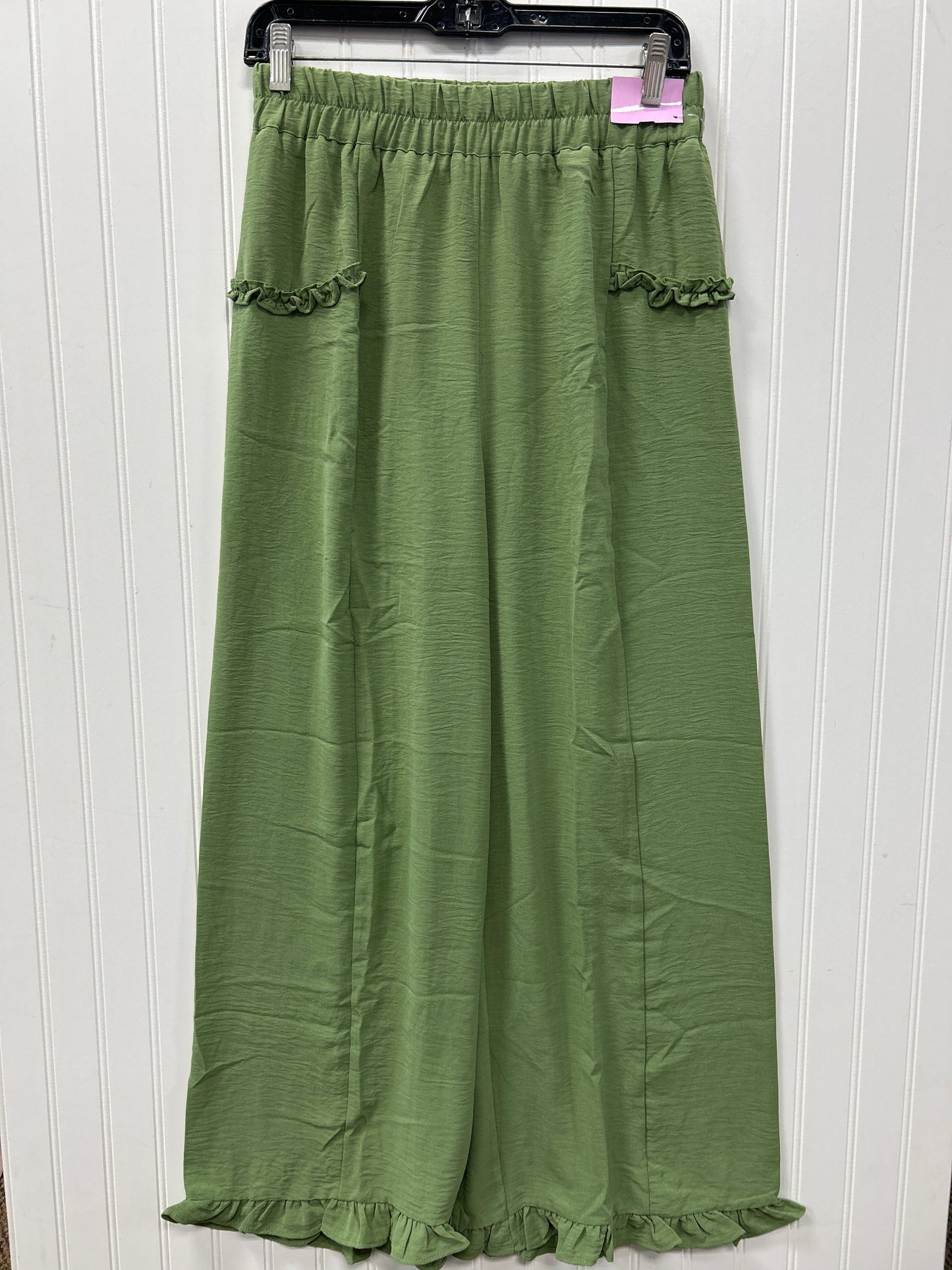 Pants Linen By Umgee In Green, Size:M