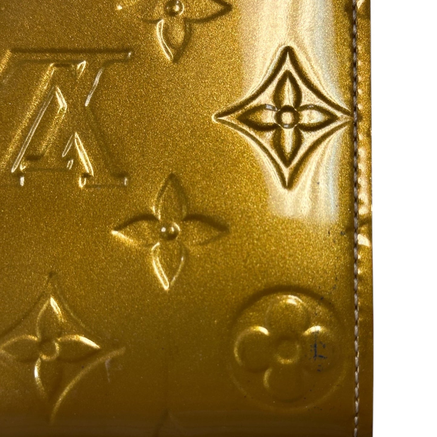 Wallet Luxury Designer By Louis Vuitton In Gold, Size:Medium