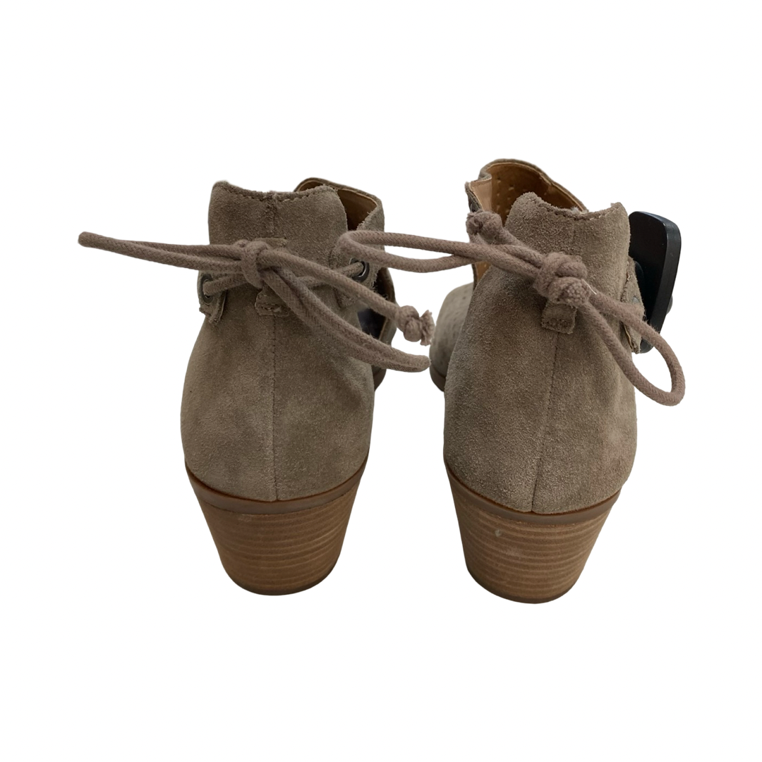 Sandals Heels Block By Lucky Brand In Brown, Size:10