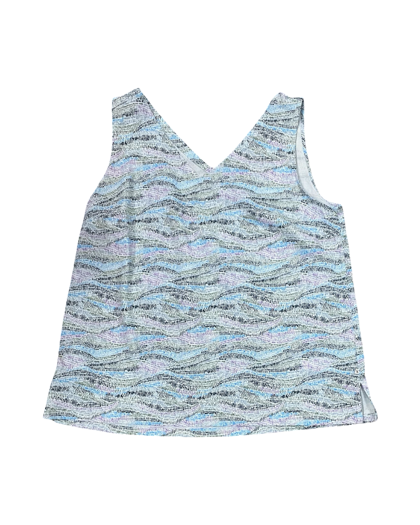 Top Sleeveless By Eddie Bauer In Blue, Size:M
