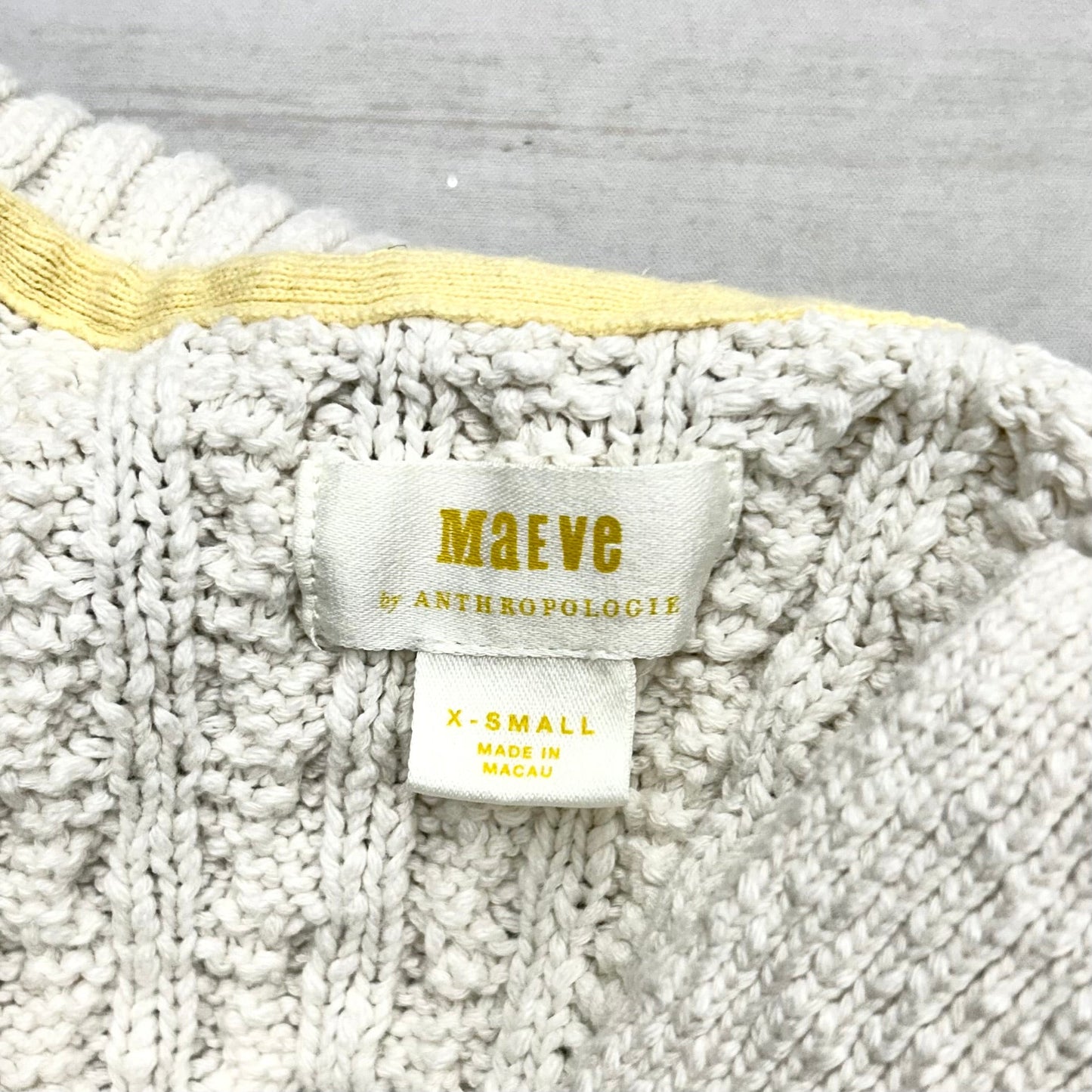 Vest Sweater By Maeve In White, Size: Xs