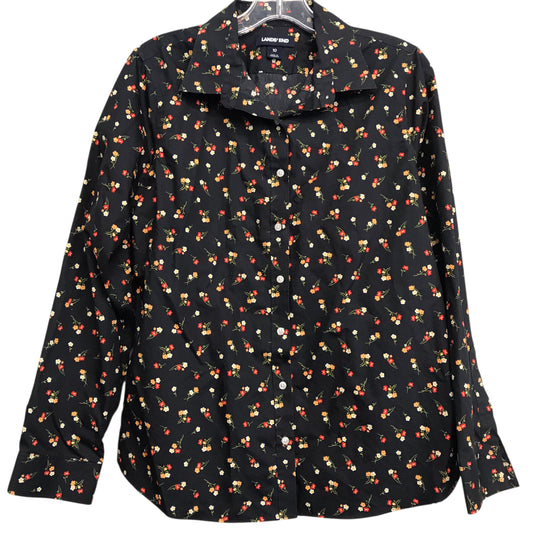 Top Ls By Lands End In Floral Print, Size:M