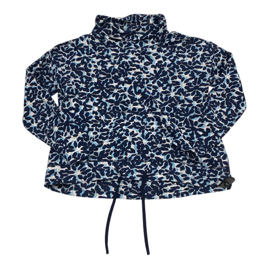 Sweatshirt Collar By Nic + Zoe In Blue, Size:L