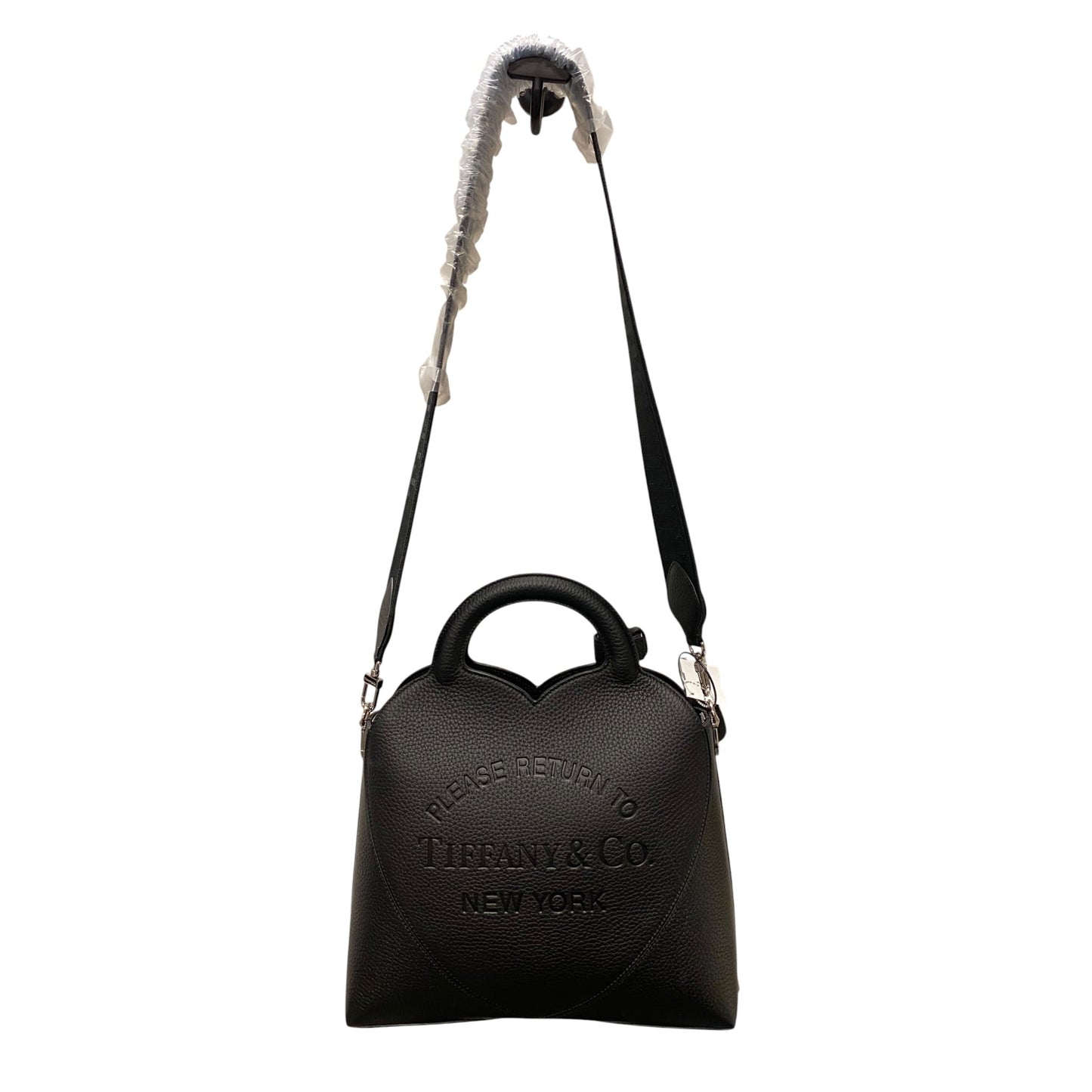 Handbag Luxury Designer By Tiffany And Company In Black, Size:Medium