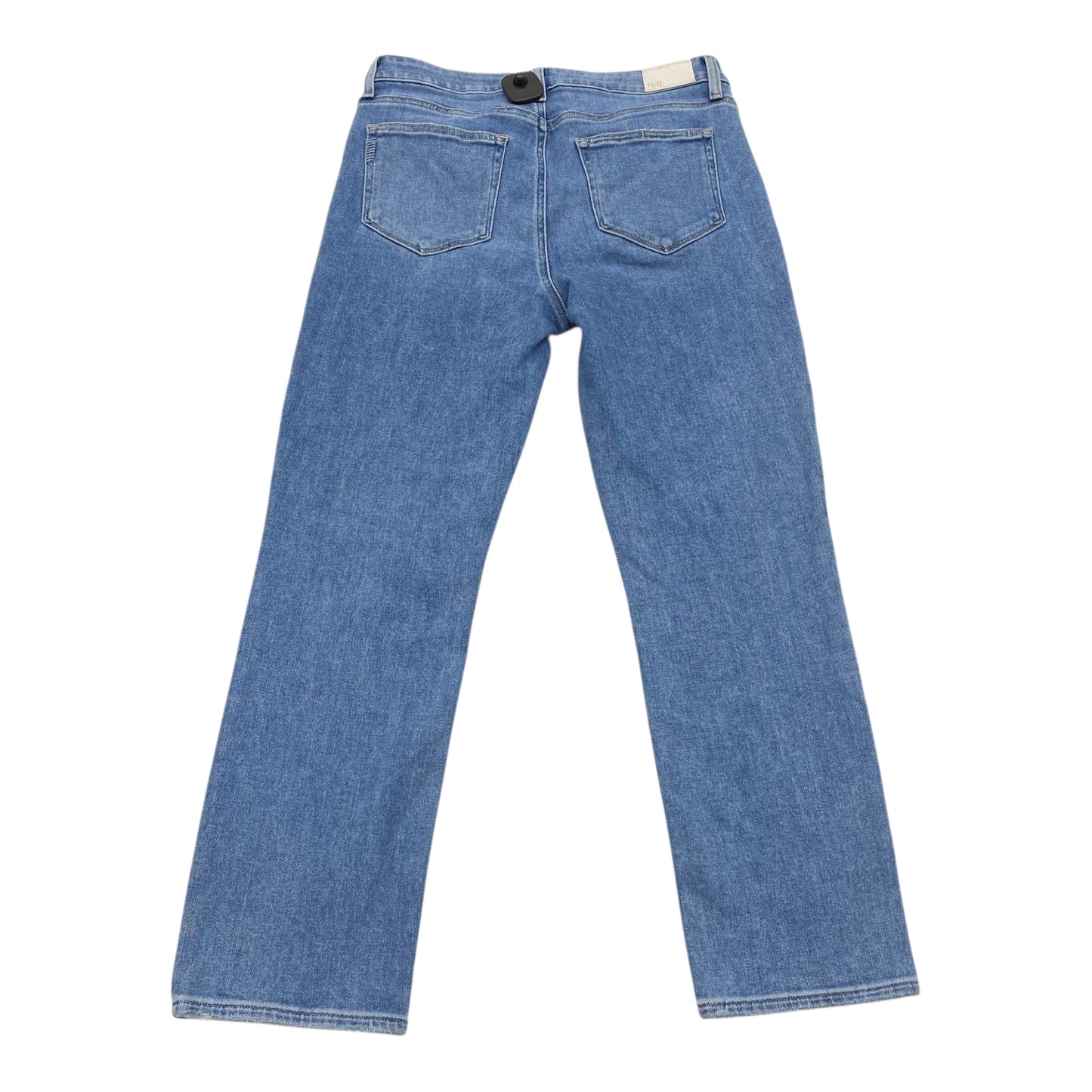 Jeans Straight By Paige In Blue Denim, Size:12