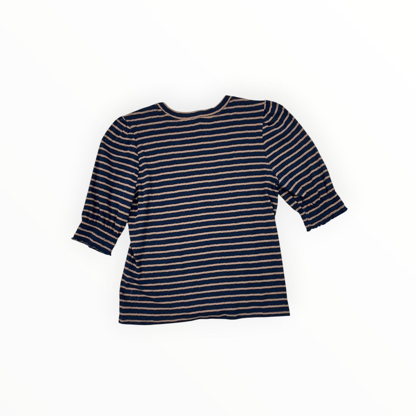 Top Ss By Lucky Brand In Blue & Tan, Size:L