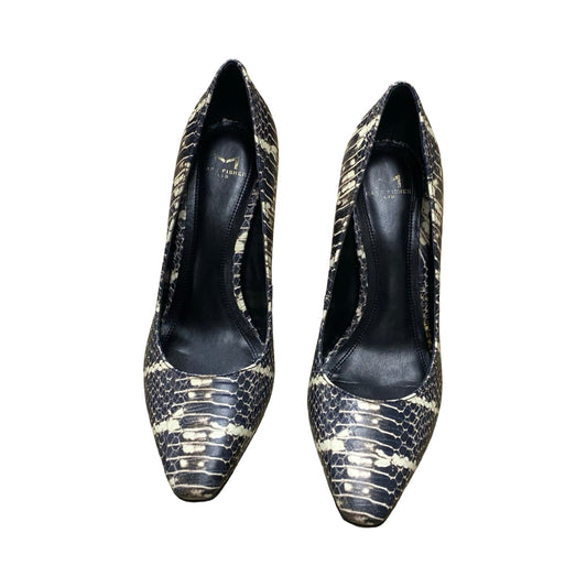 Shoes Heels Block By Marc Fisher In Snakeskin Print, Size:6