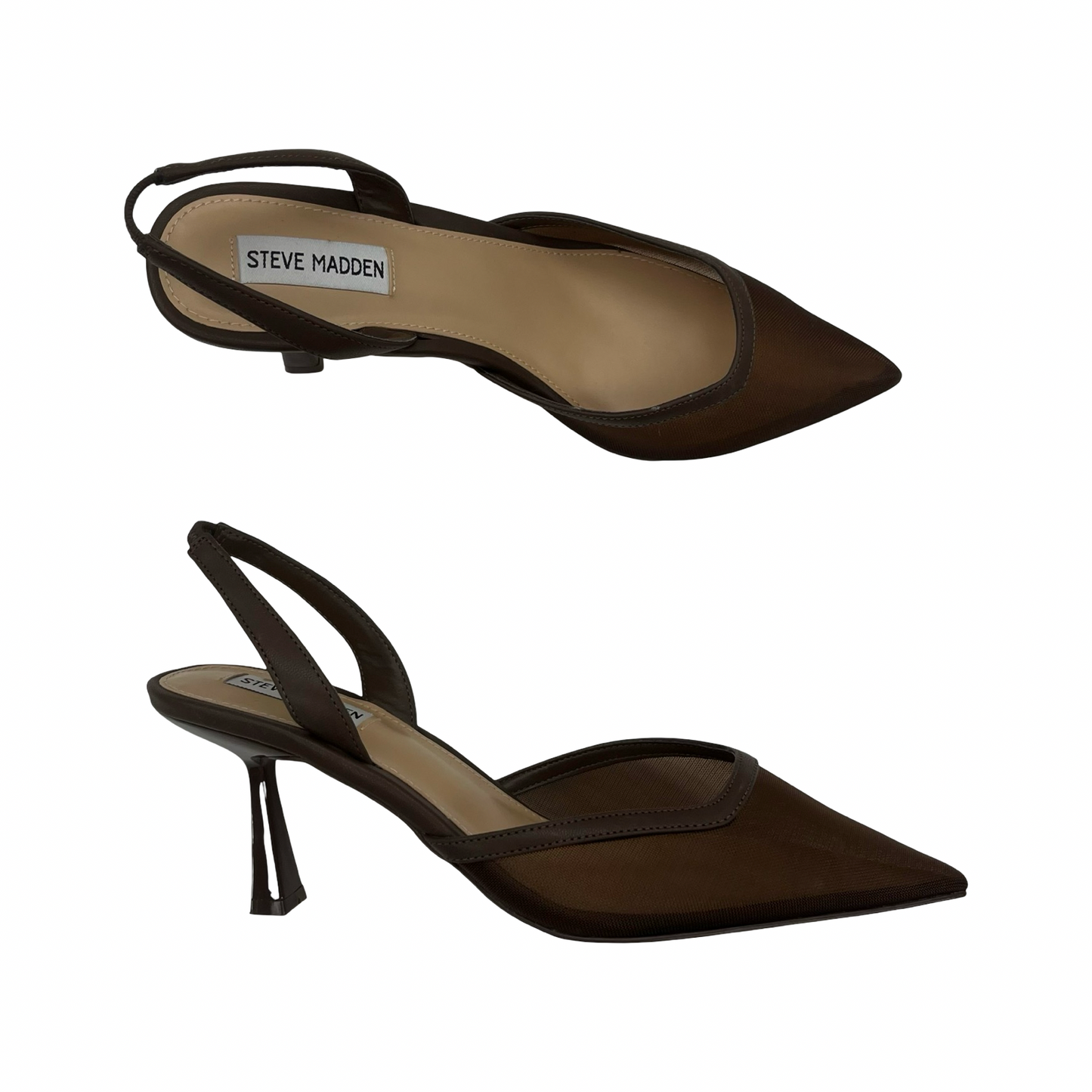 Shoes Heels Kitten By Steve Madden In Brown, Size:10