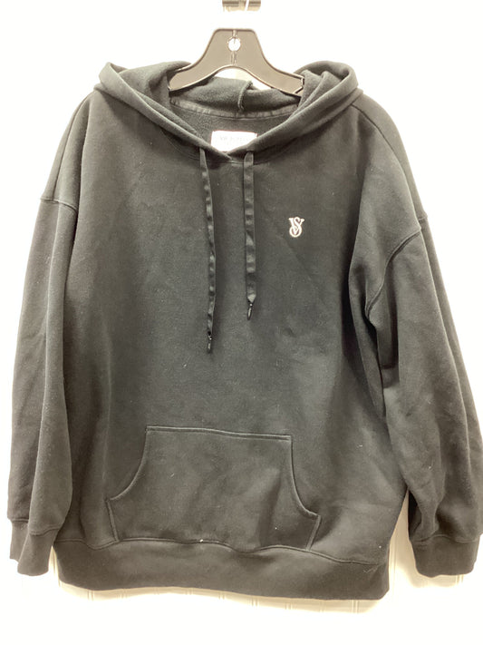 Sweatshirt Hoodie By Victorias Secret In Black, Size:L