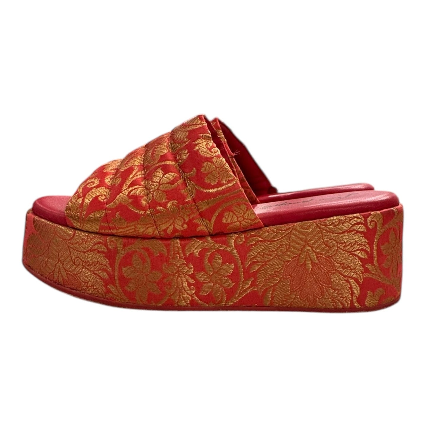 Sandals Heels Block By Free People In Multi, Size:8.5