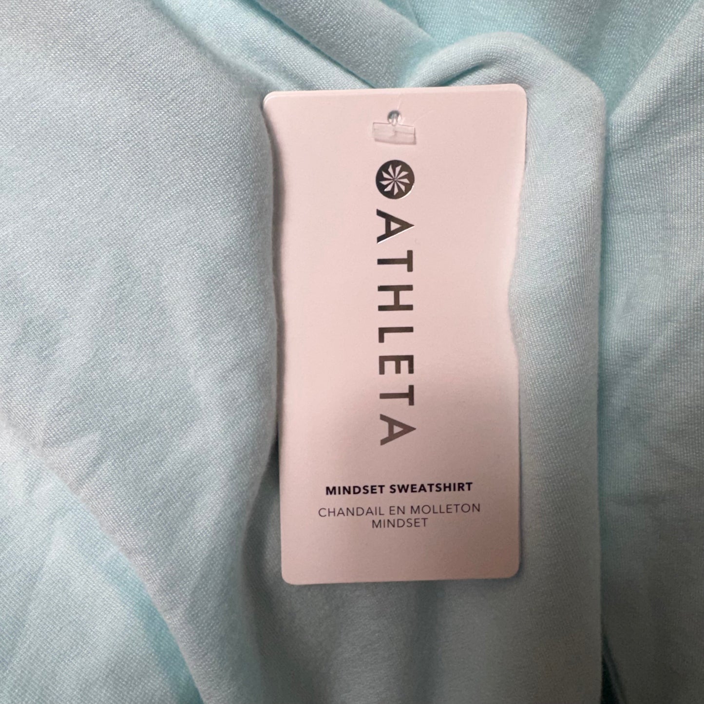 Mindset Sweatshirt Athletic Top Long Sleeve Collar By Athleta In Blue, Size: L