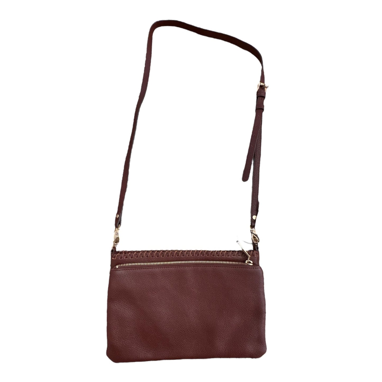 Handbag Leather By Tommy Bahama In Brown, Size:Medium