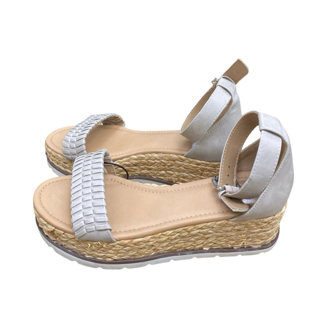 Sandals Heels Platform By Dolce Vita In Taupe, Size:9