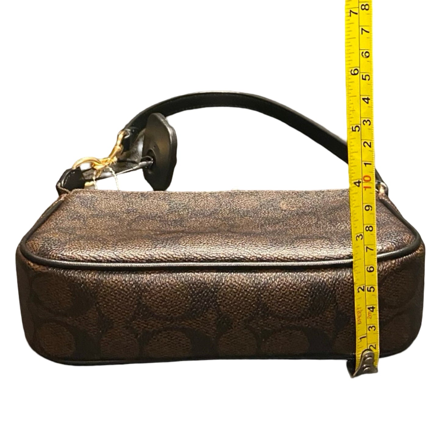 Handbag Designer By Coach In Brown, Size:Small
