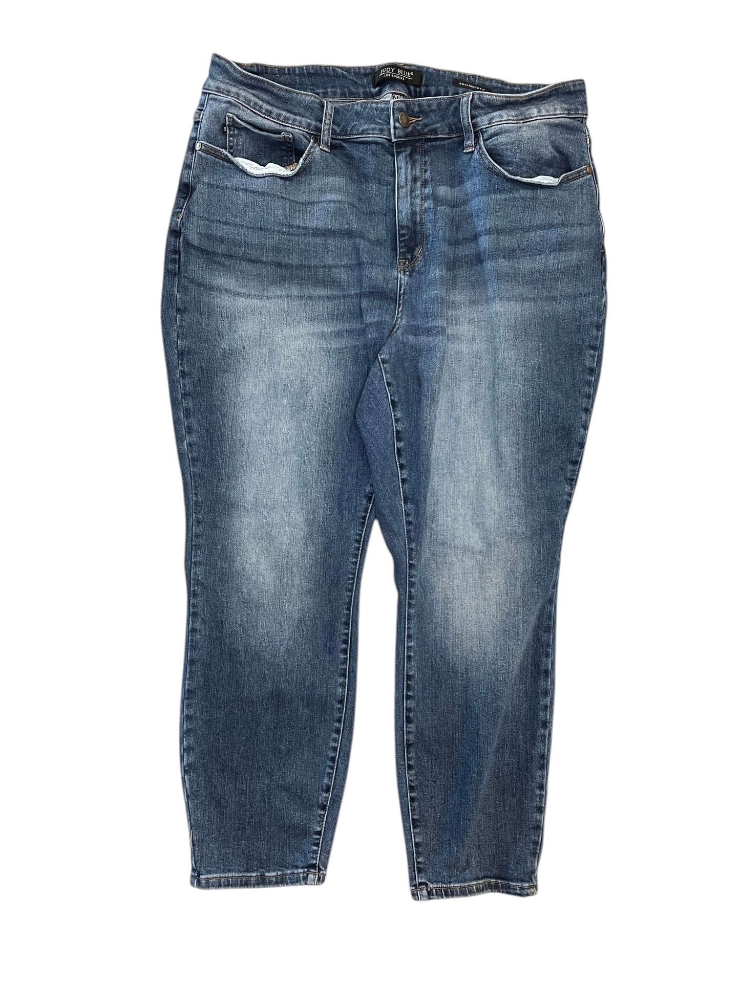Jeans Boyfriend By Judy Blue In Blue Denim, Size:20