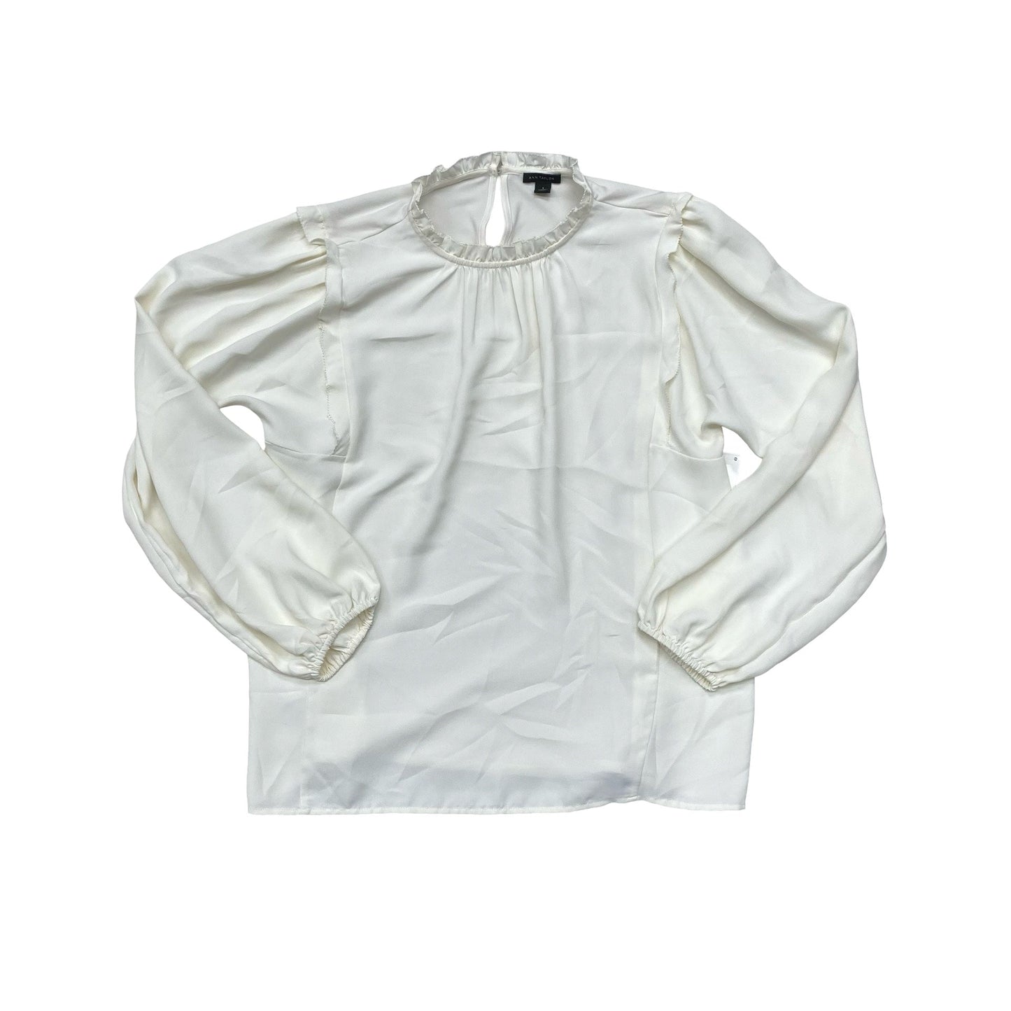 Top Ls By Ann Taylor In Cream, Size:S