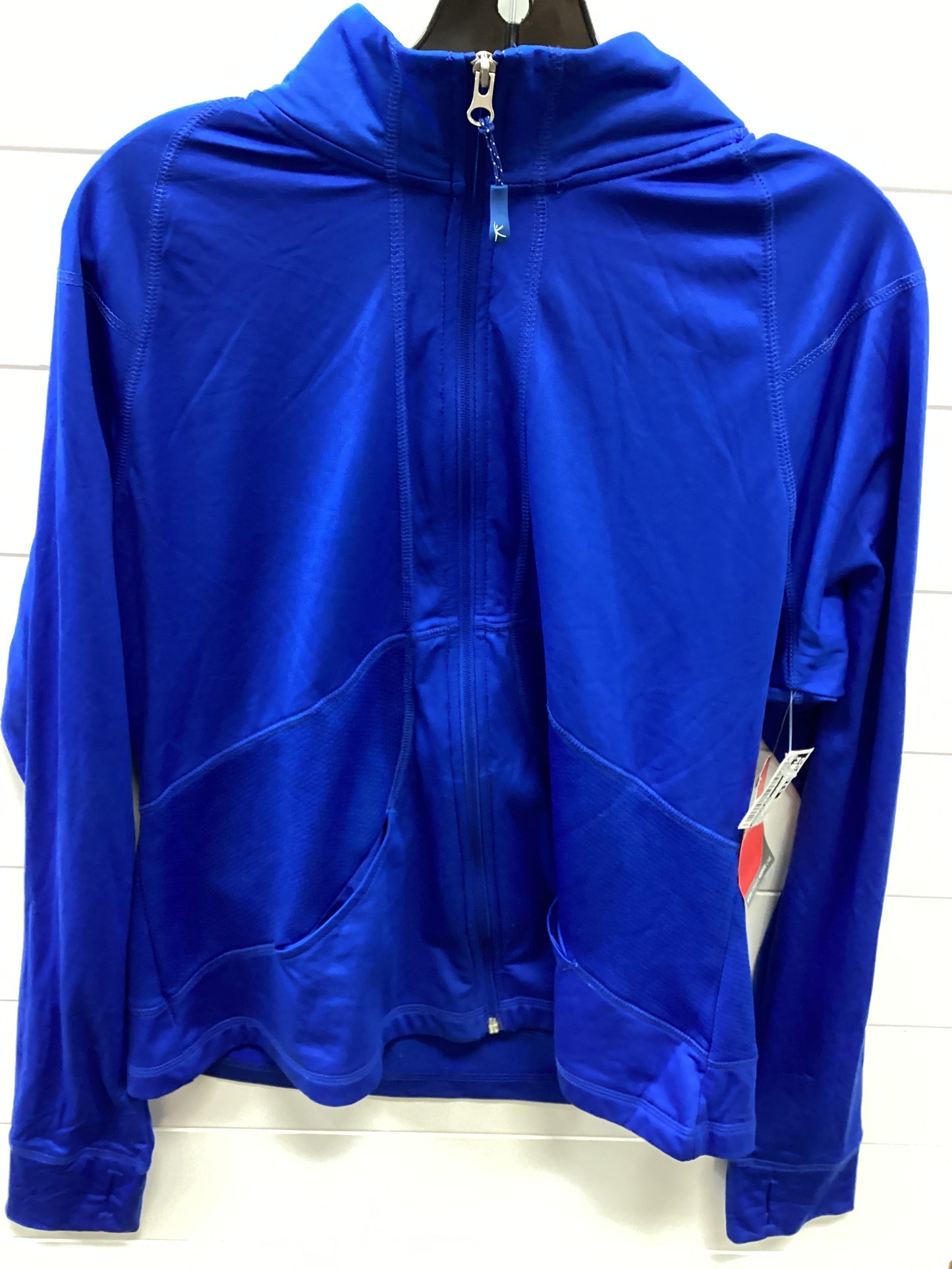 Athletic Top Ls Collar By Danskin Now In Blue, Size:Xl