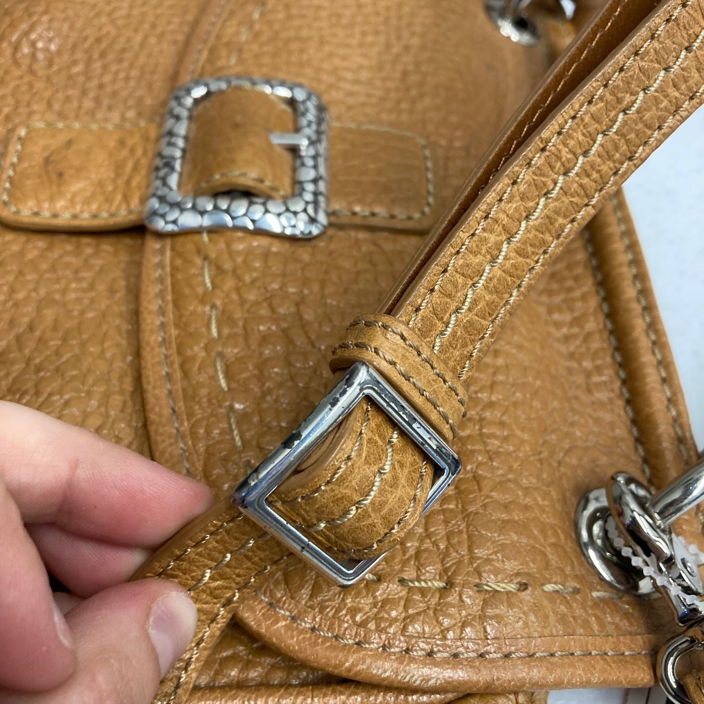 Crossbody Leather By Brighton In Brown, Size:Medium