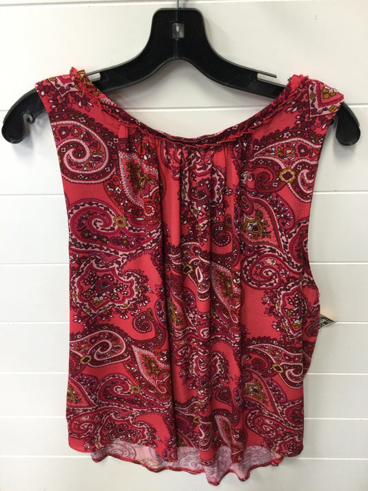 Top Sleeveless By Loft In Pink, Size:Xl