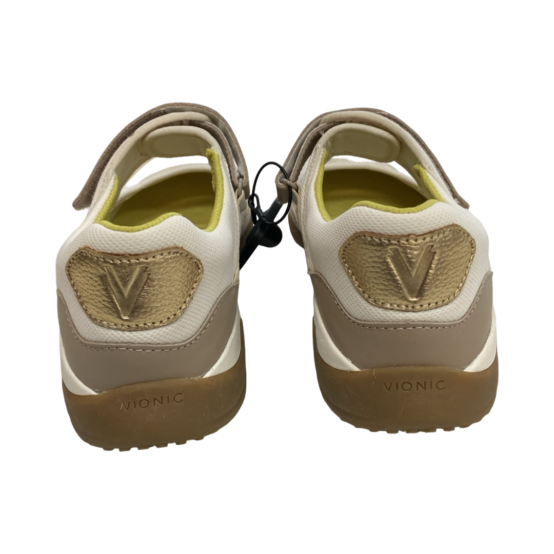Shoes Athletic By Vionic In Brown & Cream, Size:8.5