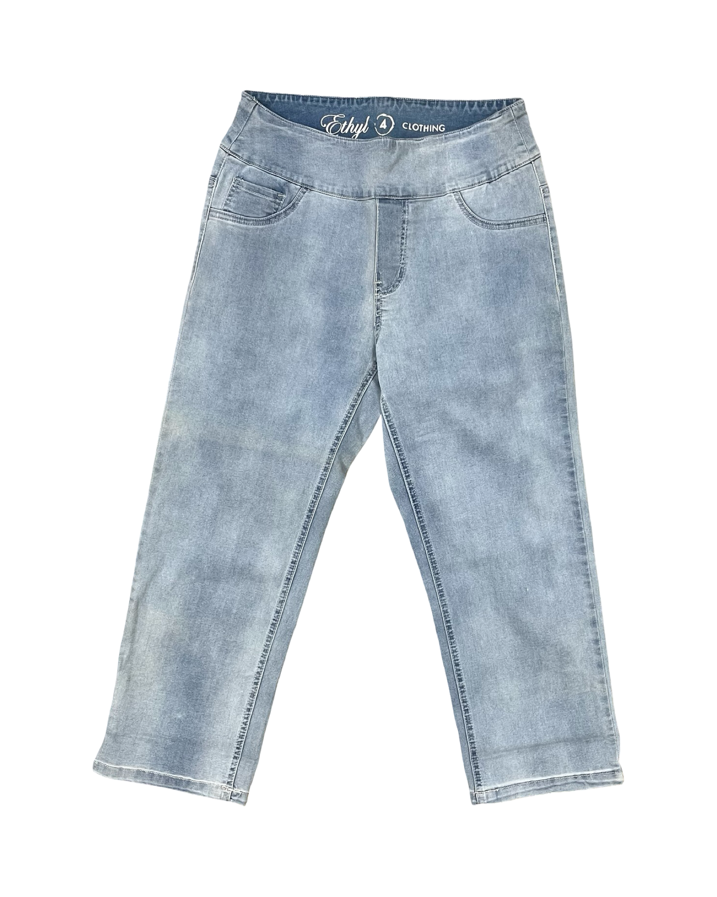 Jeans Cropped By Ethyl In Blue Denim, Size:4