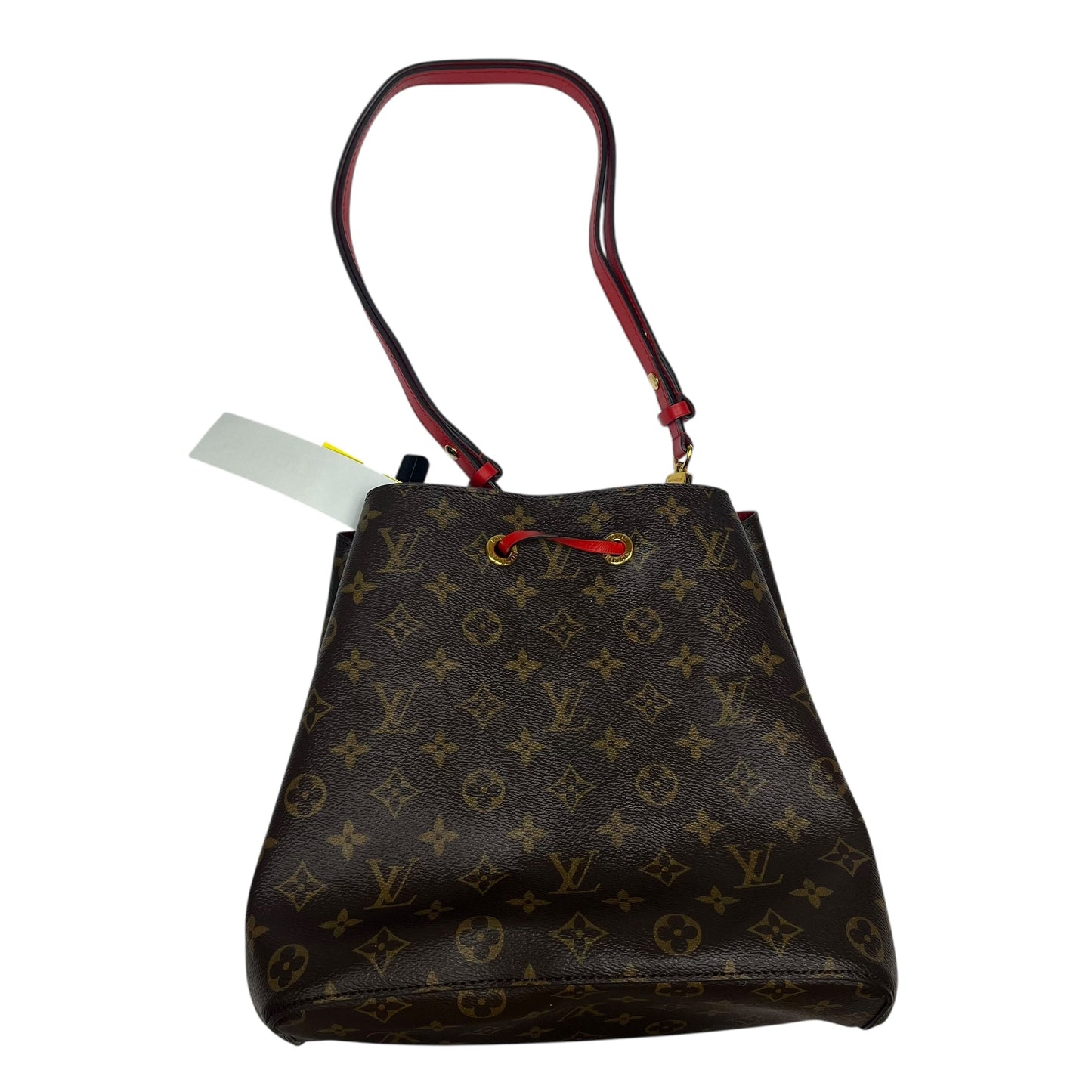 Handbag Luxury Designer By Louis Vuitton In Brown, Size:Medium