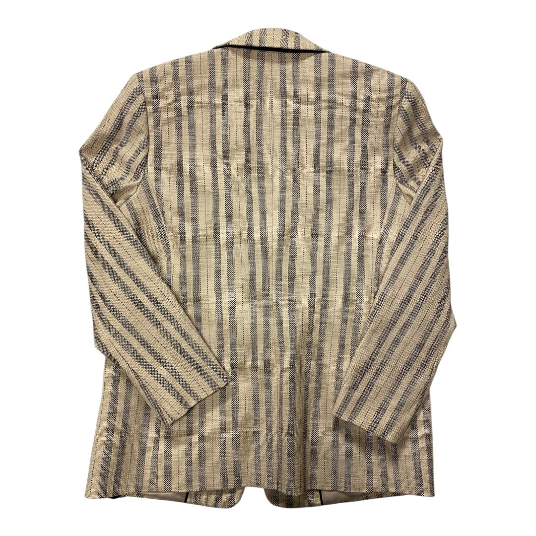 Blazer By Banana Republic In Black & Cream, Size:12
