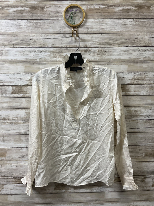 Blouse Ls By Nili Lotan In Cream, Size:Xs