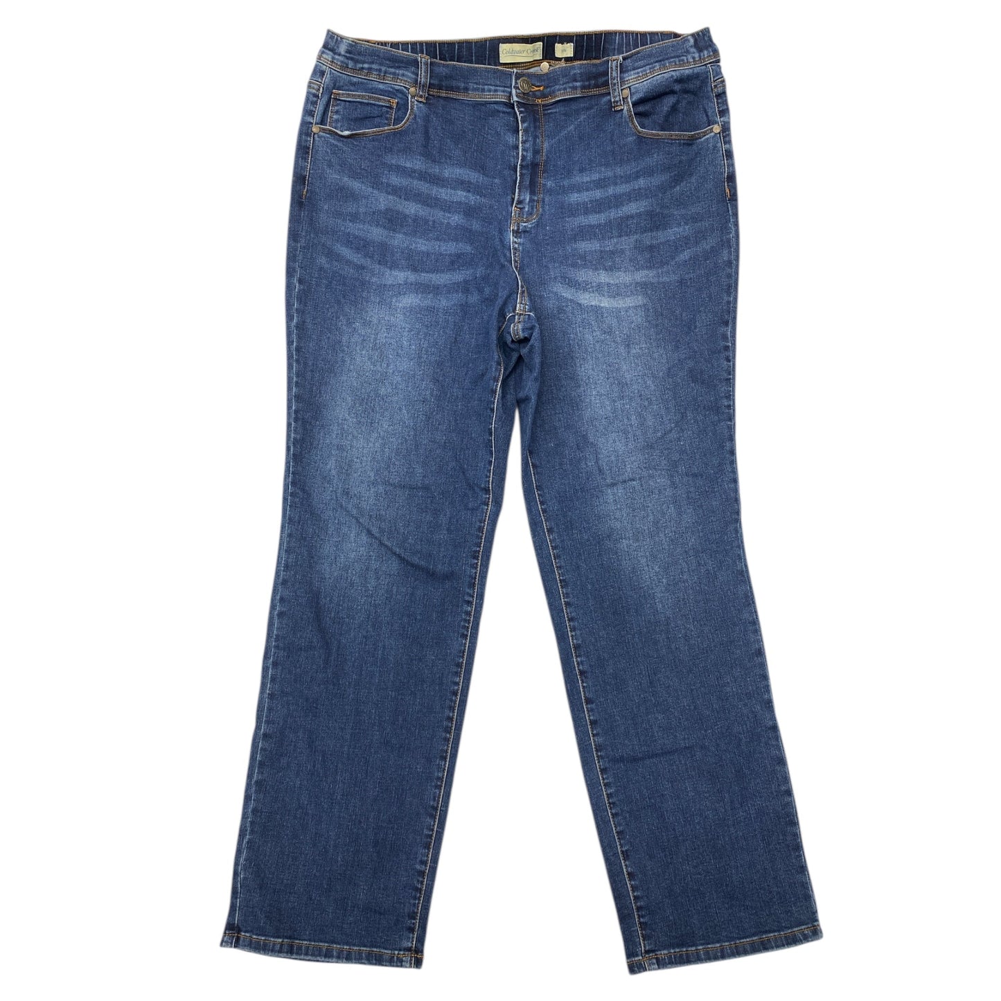 Jeans Skinny By Coldwater Creek In Blue Denim, Size:18