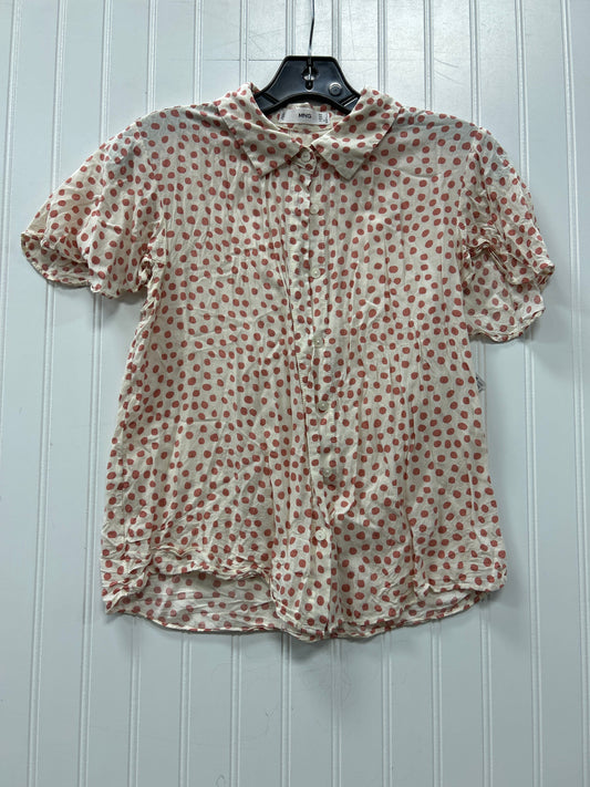 Blouse Ss By Mng In Polkadot Pattern, Size:S