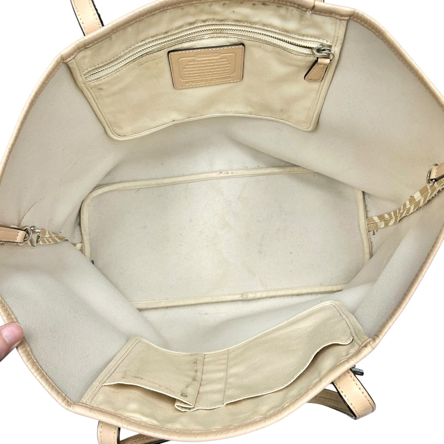 Tote Designer By Coach, Size: Large