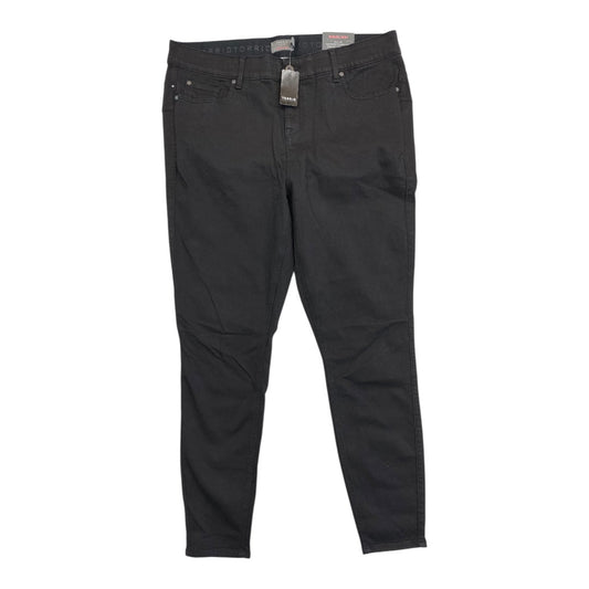 Jeans Skinny By Torrid In Black Denim, Size:22