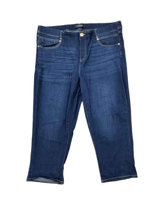 Jeans Jeggings By Liverpool In Blue Denim, Size:22