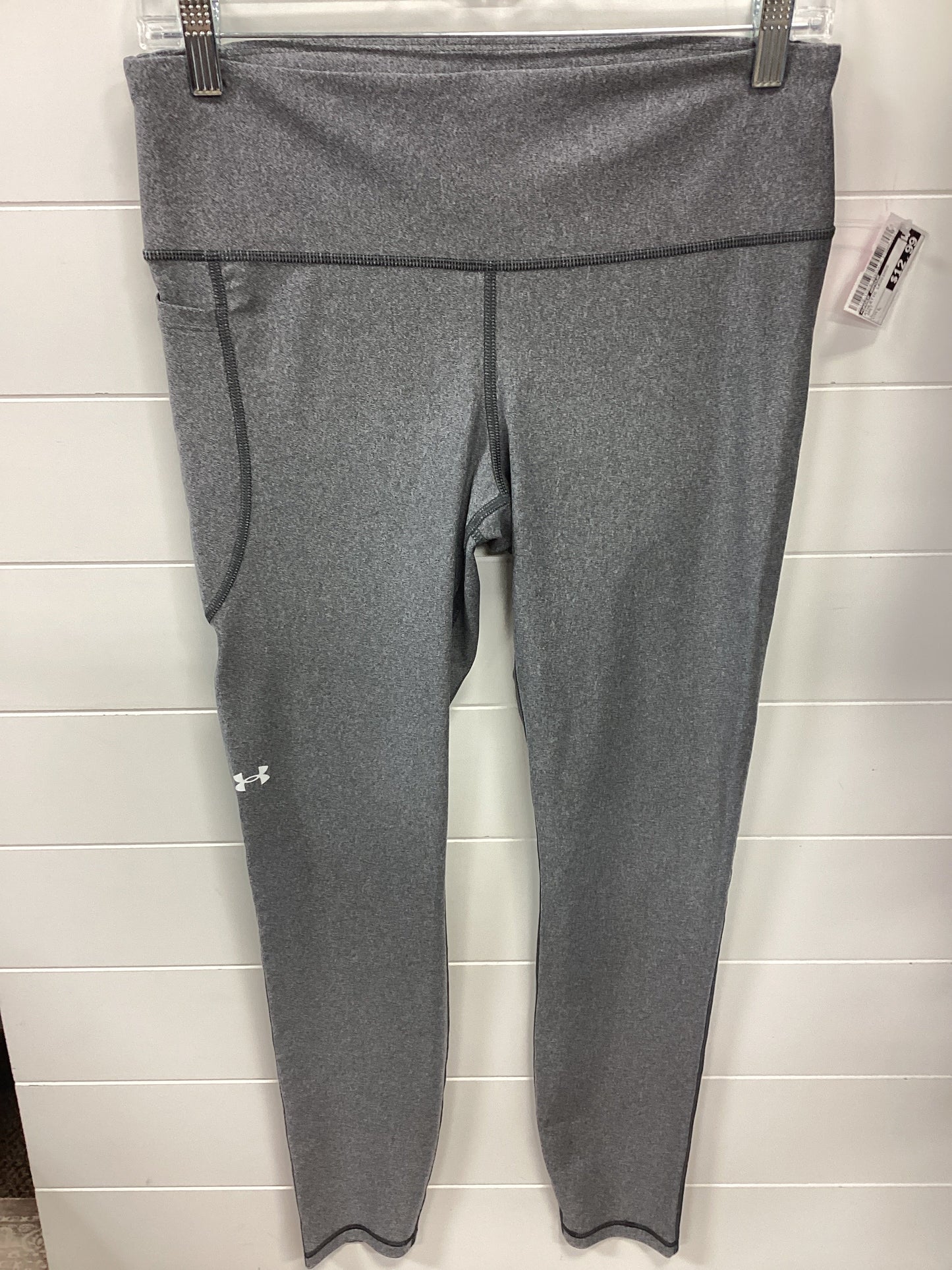 Athletic Leggings By Under Armour In Grey, Size:L