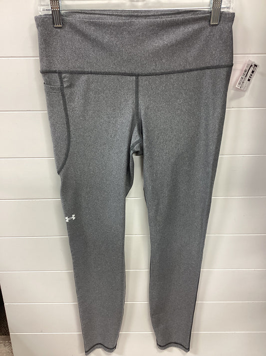 Athletic Leggings By Under Armour In Grey, Size:L