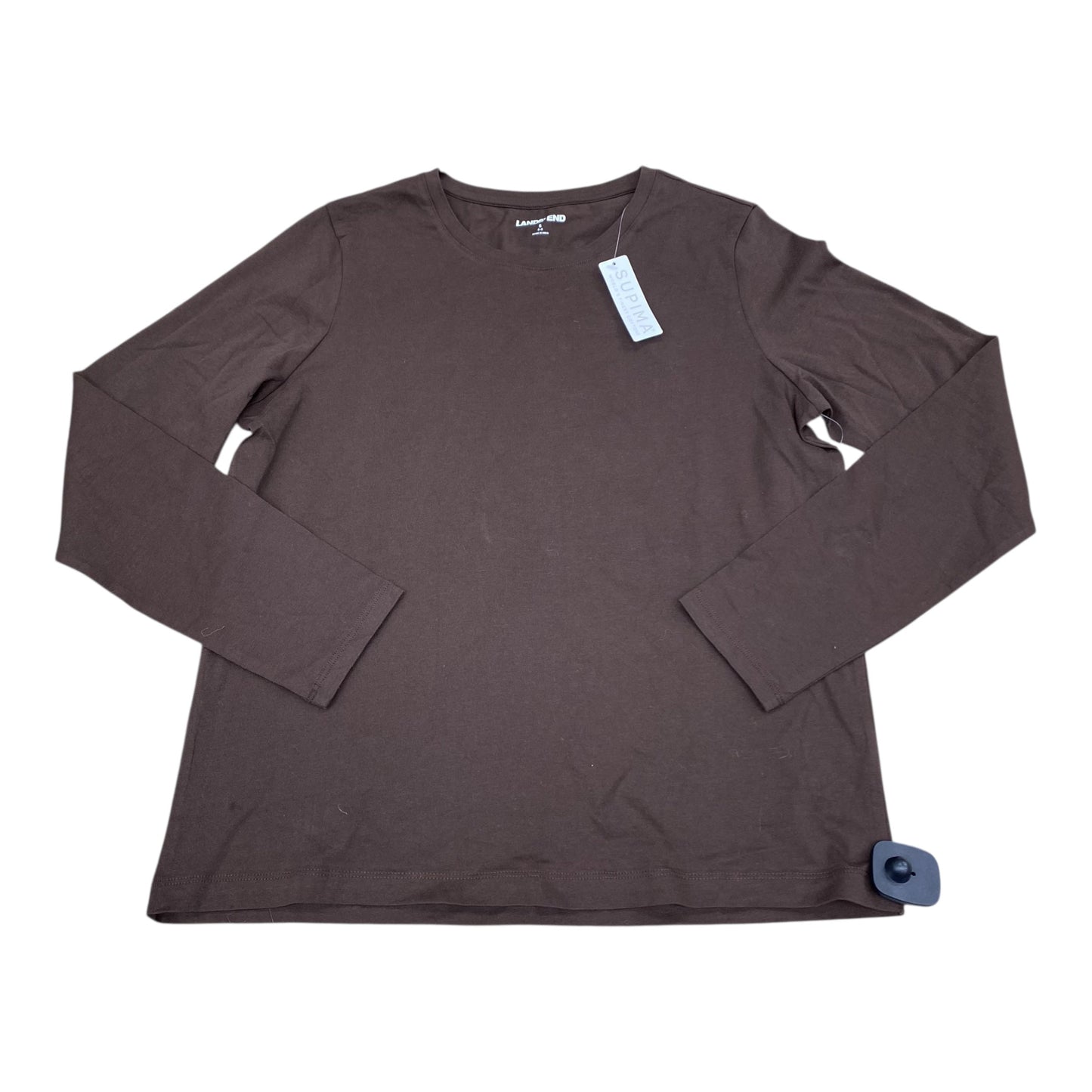 Top Ls Basic By Lands End In Brown, Size:S