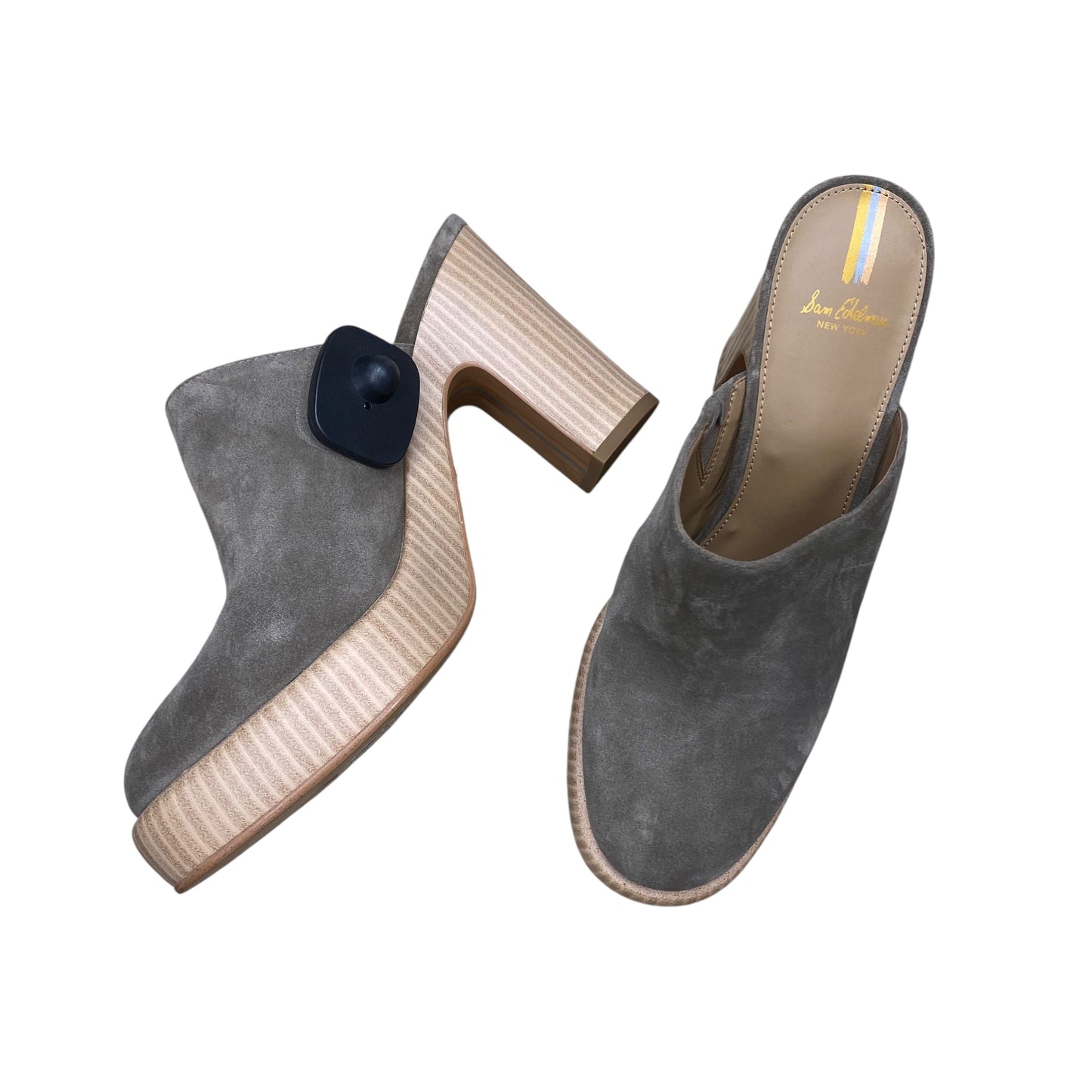 Shoes Heels Block By Sam Edelman In Grey, Size:9.5