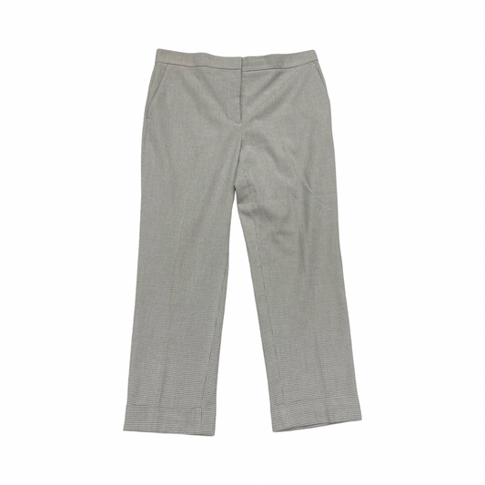 Pants Cropped By Ann Taylor In Grey & White, Size:12
